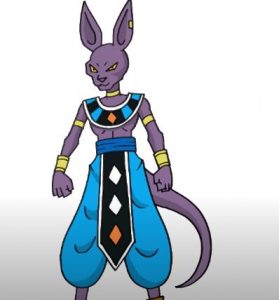 how to draw beerus from dragon ball z