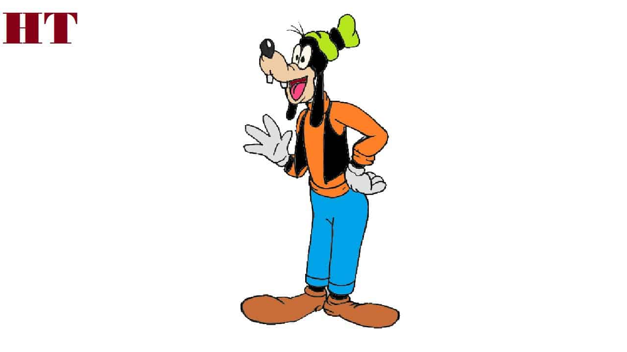 How To Draw Goofy From Mickey Mouse Step By Step