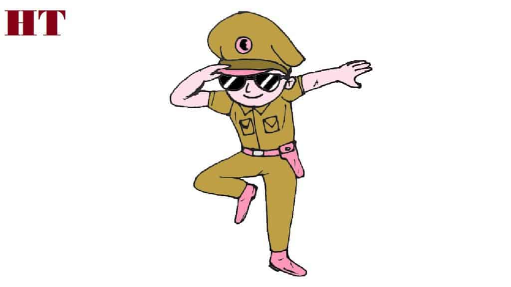 how to draw little singham