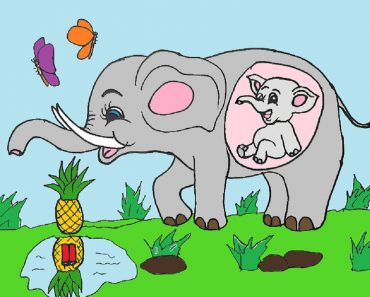 Drawing of Pregnant Elephant Died In Kerala