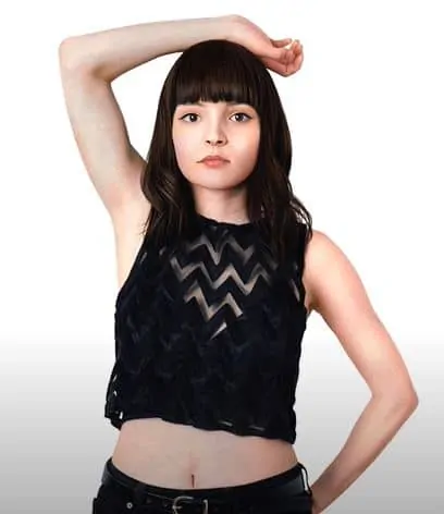Drawing of Lauren Mayberry by pencil for beginners