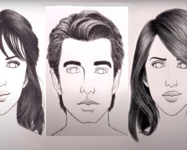 How to Draw Hair: Male & Female for beginners