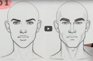 How to Draw a MASCULINE vs FEMININE Face step by step