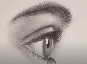 How to Draw an Eye from the Side step by step