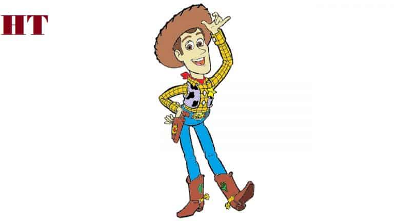 How to draw woody from toy story step by step