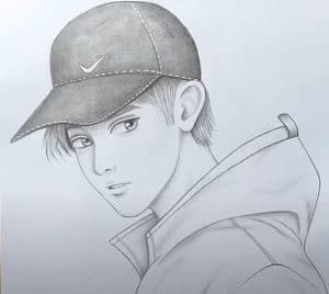 How to draw a boy with Cap for beginners