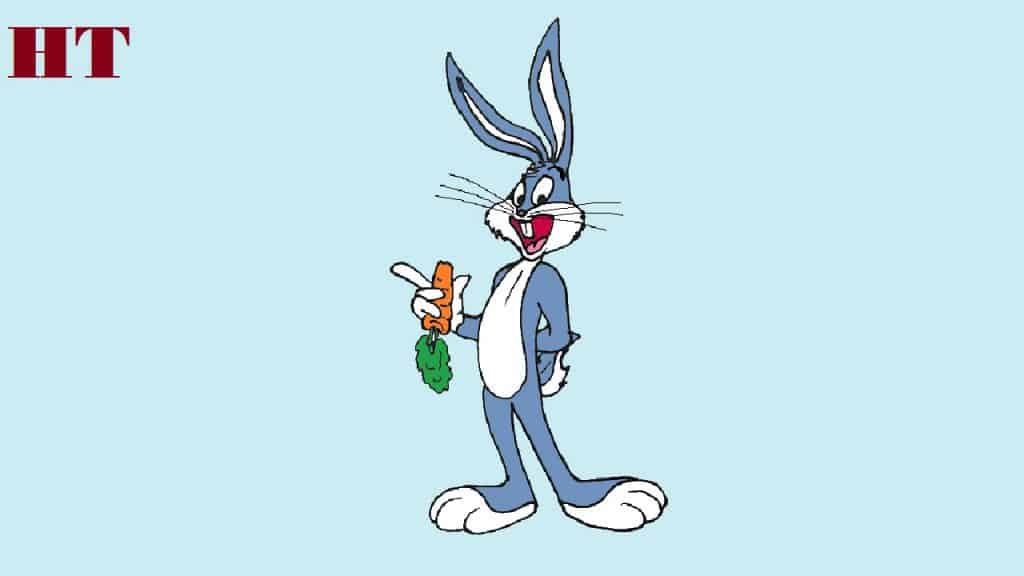 How to draw a bugs bunny