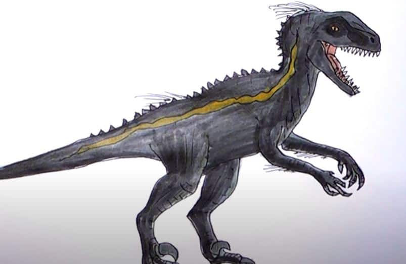 How to draw indoraptor from jurassic world