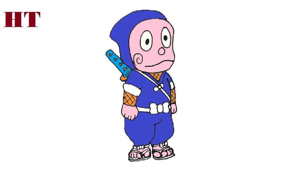 How to draw ninja hattori