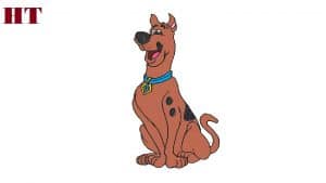 How to draw scooby doo
