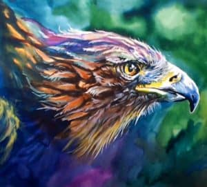 How to paint an eagle step by step