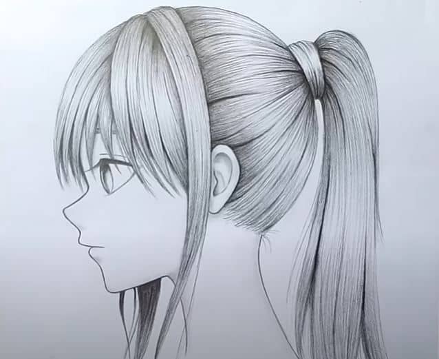 Anime Girl Drawing for beginners by pencil - How to draw anime girl ...