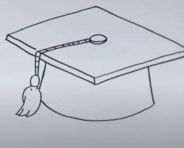 How to Draw a Graduation Cap easy | Step by step drawing tutorial