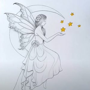 How to draw Fairy Dreams Scenery by pencil