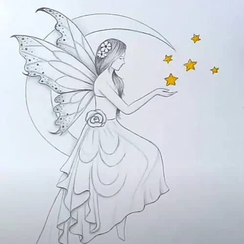 How to draw Fairy Dreams Scenery by pencil
