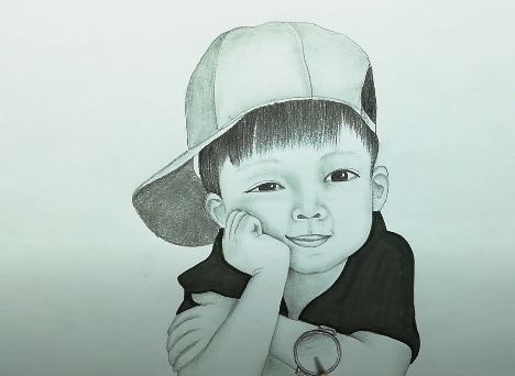 How To Draw A Cute Boy For Beginners Baby Boy Pencil Sketch Drawing