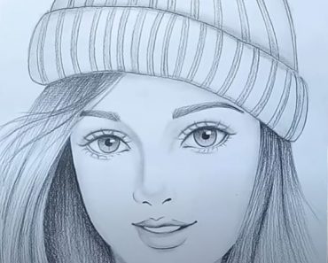 easy girl face drawing