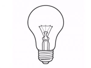 How to draw a light bulb easy for beginners