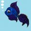 How to paint a cartoon fish cute and easy | Fish painting for beginners.