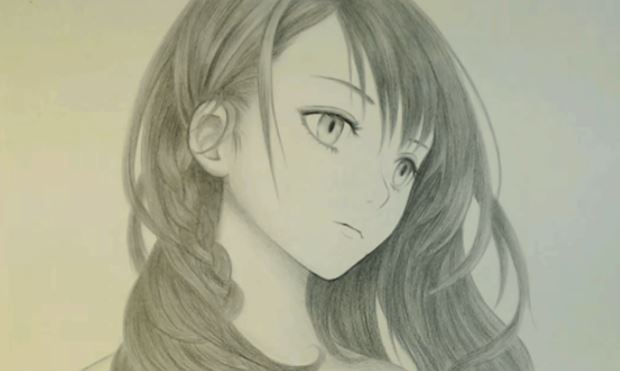 Anime Girl Drawing Easy For Beginners Manga Girl Pencil Sketch