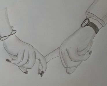 How to draw holding hands step by step | Pencil sketch easy