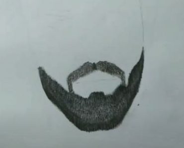 How to Draw a Beard easy for Beginners