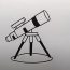 How to Draw a Telescope easy for beginners