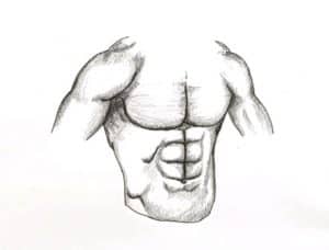 How to draw Abs Easy For Beginners