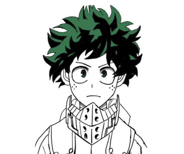 how to draw chibi deku