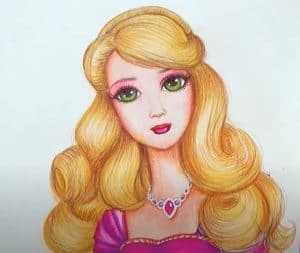 How to draw barbie easy for beginners