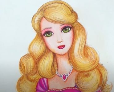 How to draw barbie easy for beginners
