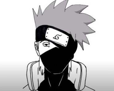 How to draw kakashi from Naruto step by step