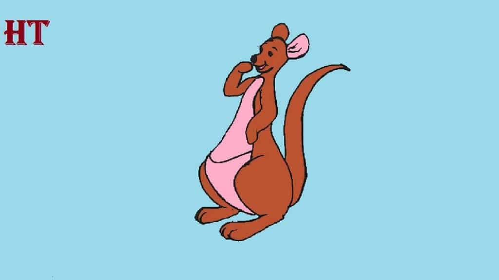 How to draw kanga from winnie the pooh