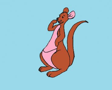 How to draw kanga from winnie the pooh for beginners
