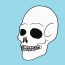 How to draw a skull step by step