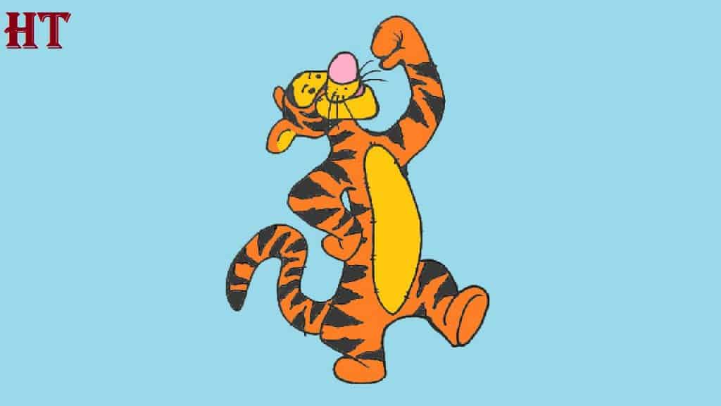 How to draw-tigger-from-winnie-the-pooh