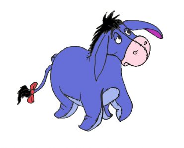 How to draw Eeyore from winnie the pooh for beginners