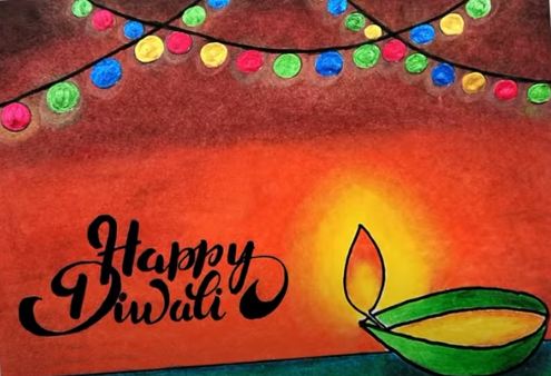 How to Draw Diwali Greeting Simple Drawing for Kids – Esther Hart's Blog-saigonsouth.com.vn