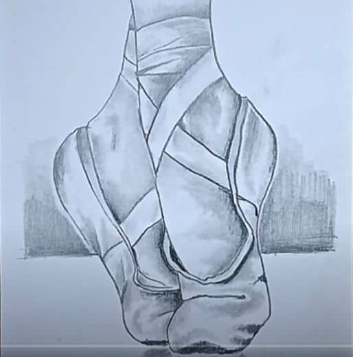 How To Draw Ballet Shoes Easy For Beginners How to draw a basic cat sitting. how to draw ballet shoes easy for beginners