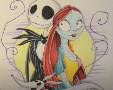 How to Draw Jack and Sally from the Nightmare before Christmas