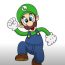 How to Draw Luigi Step by Step