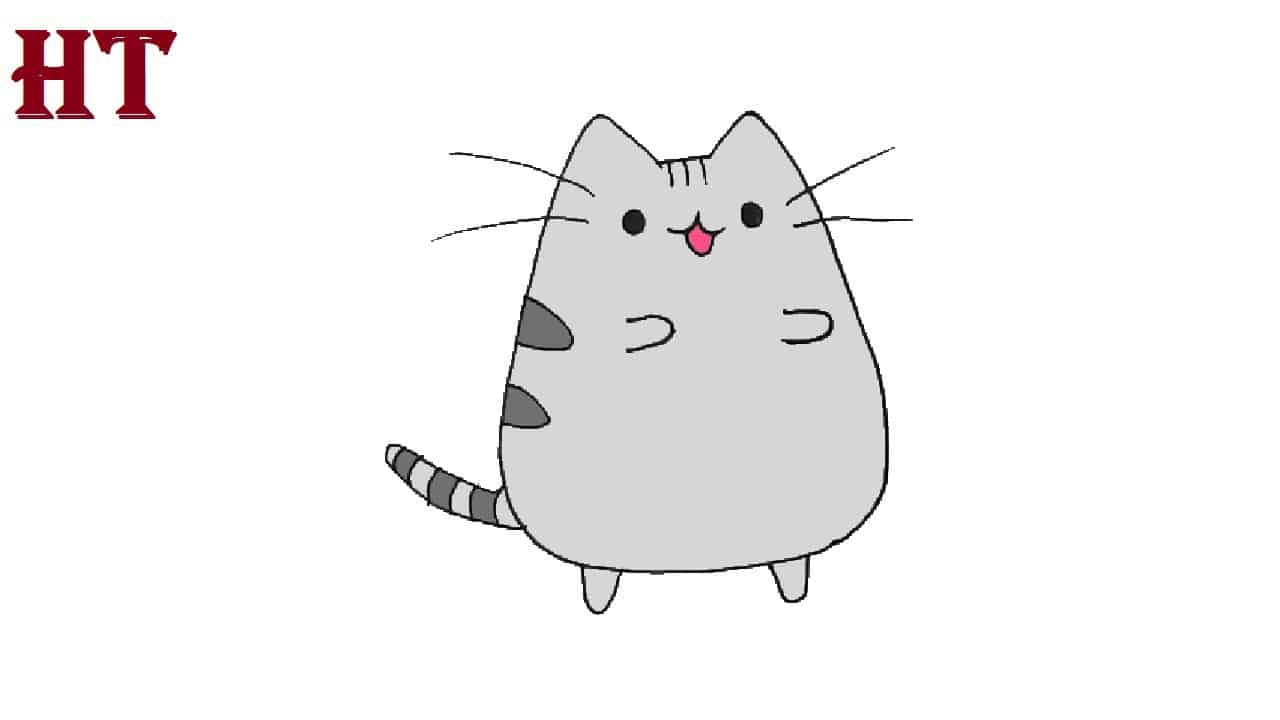 How to Draw Pusheen the Cat Step by step