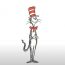 How to Draw The Cat in The Hat Step by Step