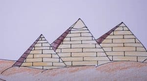 How to Draw a Pyramid Step By Step