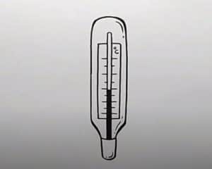 How to Draw a Thermometer Step by Step