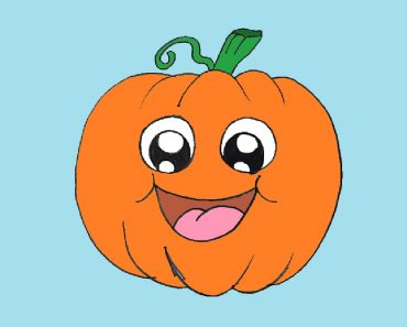 How to Draw a Pumpkin cute and easy