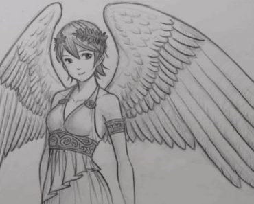How to draw Angel Wings Step by Step