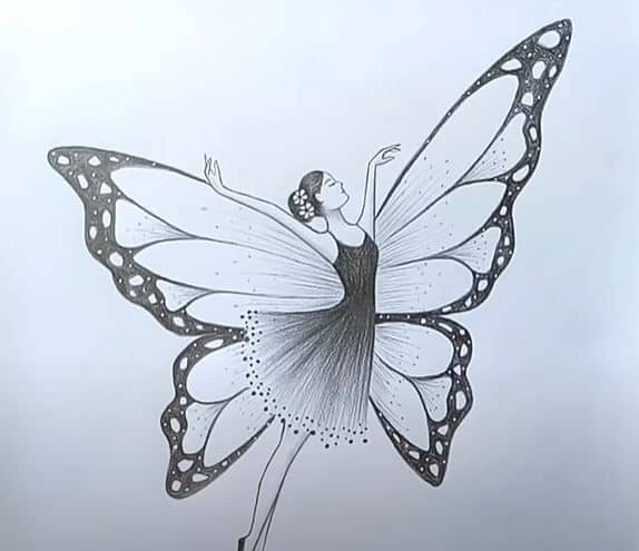 Top, Silhouette, Cartoon, Butterfly, Wings - Line Drawing Of A Butterfly -  Free Transparent PNG Clipart Images Download
