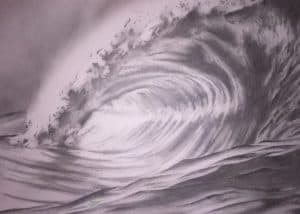 How to draw ocean waves Step by step