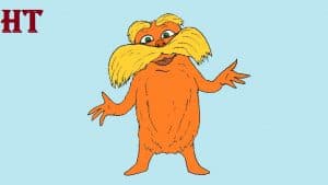 how to draw the lorax